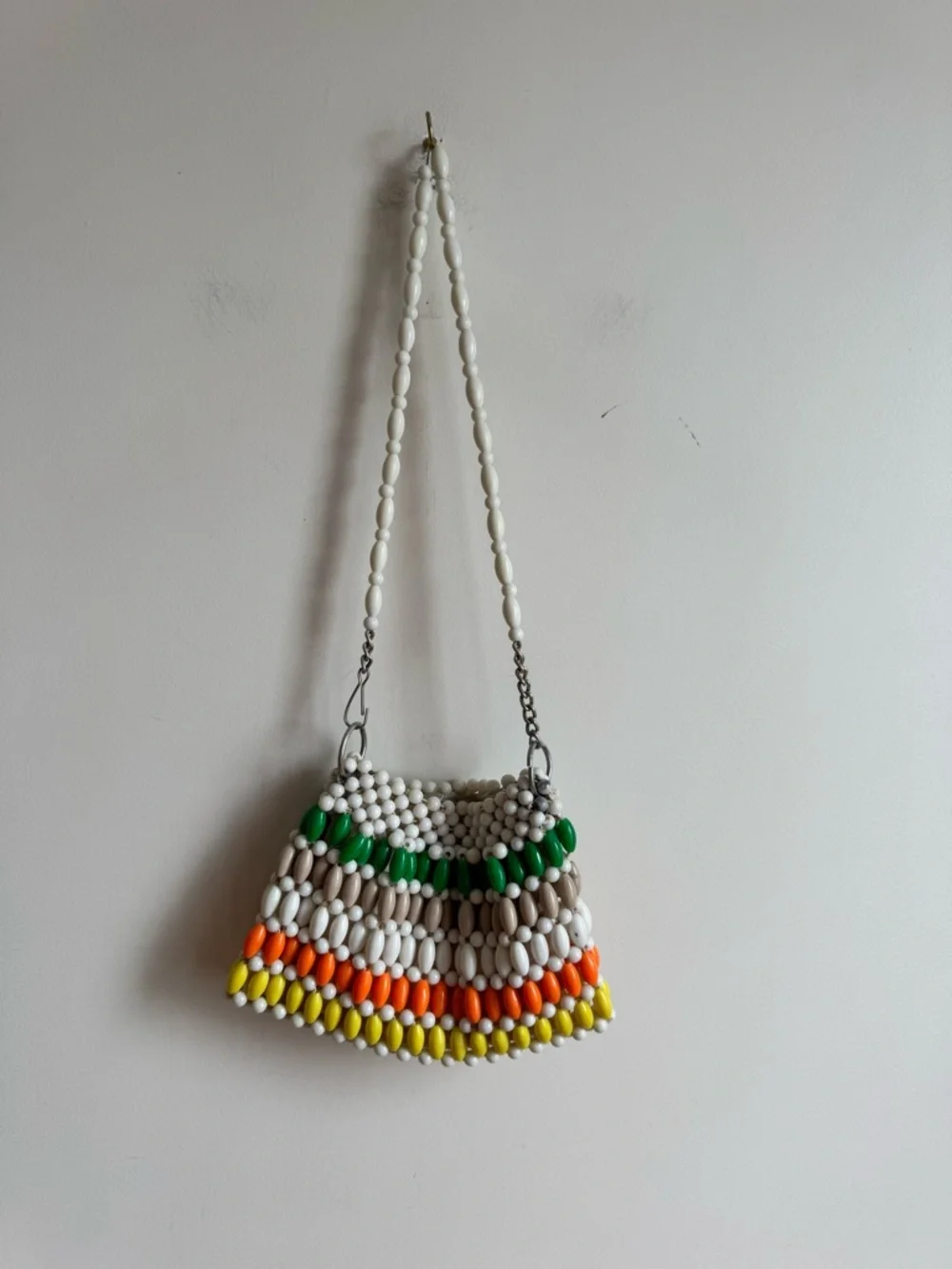 Vintage Safco Beaded Handbag Colorful Bubble Bead Purse 60s Japan Style - Picture 4 of 16